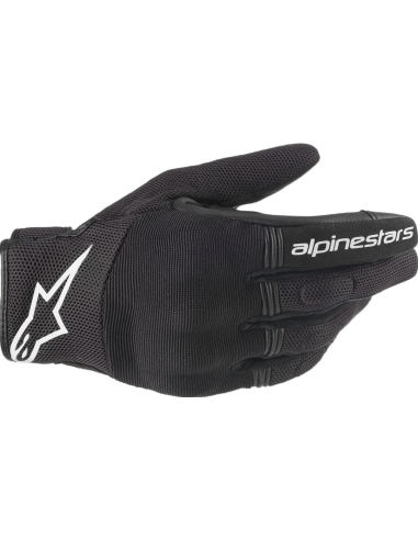 ALPINESTARS WOMEN'S STELLA COOPER BLACK/WHITE MOTO GLOVES