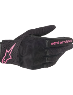 ALPINESTARS WOMEN'S STELLA COOPER BLACK/FUCHSIA MOTO GLOVES
