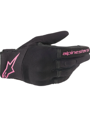 ALPINESTARS WOMEN'S STELLA COOPER BLACK/FUCHSIA MOTO GLOVES