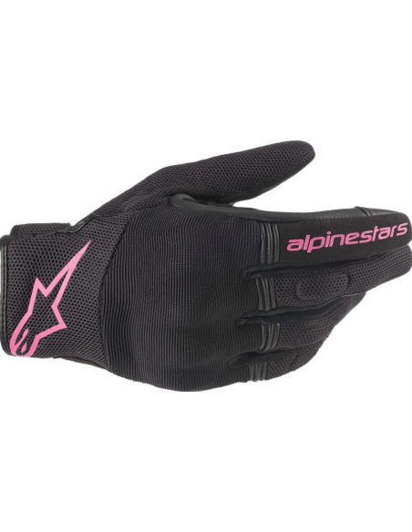 ALPINESTARS WOMEN'S STELLA COOPER BLACK/FUCHSIA MOTO GLOVES
