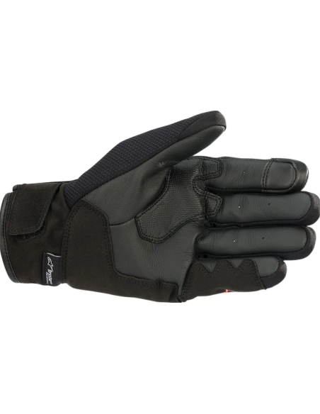ALPINESTARS S-MAX DRYSTAR BLACK/FLUORESCENT RED MOTO GLOVES