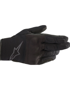 ALPINESTARS ПЕРЧАТКИ ДЛЯ МОТОСПОРТА S-MAX DRYSTAR ЧЕРНЫЙ/ФЛУОРЕСЦЕНТНЫЙ КРАСНЫЙ