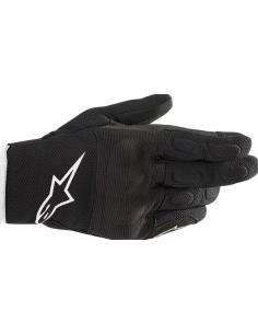 ALPINESTARS WOMEN'S STELLA S-MAX DRYSTAR BLACK/WHITE MOTO GLOVES