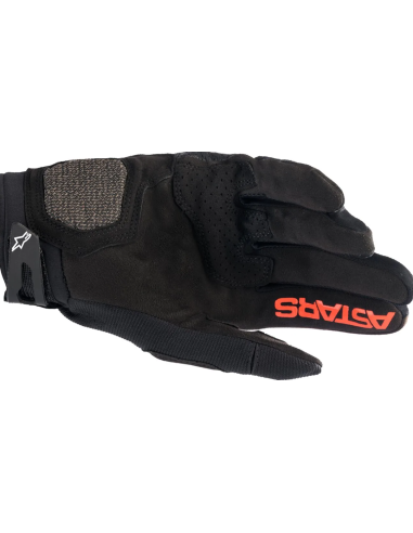 ALPINESTARS MEGAWATT V2 BLACK/FLUORESCENT RED MOTO PIRŠTINĖS