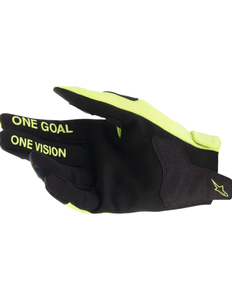 ALPINESTARS RADAR BLACK/FLUORESCENT YELLOW CROSS MOTO GLOVES