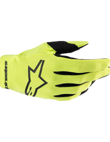 ALPINESTARS RADAR BLACK/FLUORESCENT YELLOW CROSS MOTO GLOVES