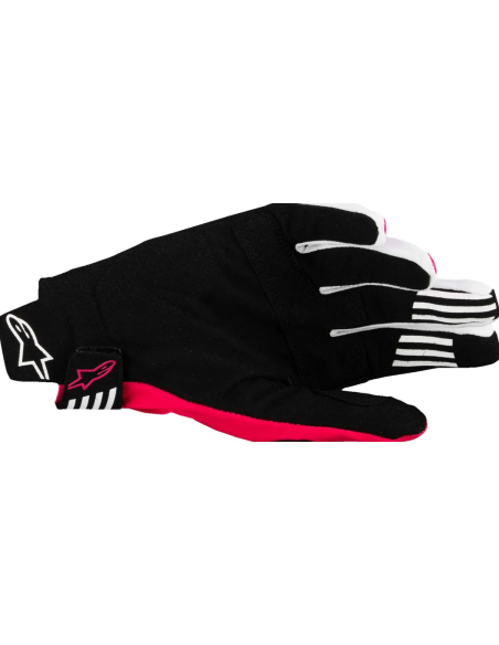 ALPINESTARS TECHSTAR MX BLACK/GRAY/FLUORESCENT PINK CROSS MOTO GLOVES