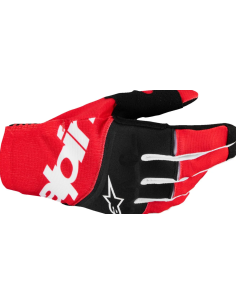 ALPINESTARS TECHSTAR MX BLACK/RED CROSS-COUNTRY MOTO GLOVES