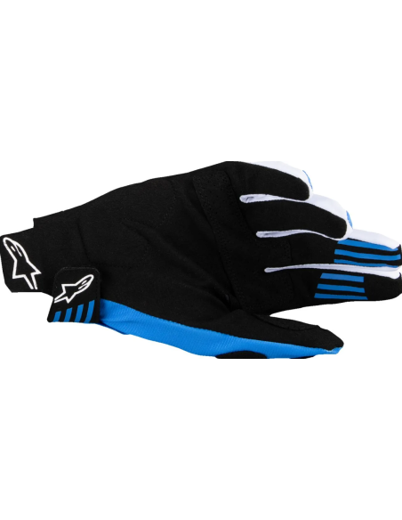ALPINESTARS TECHSTAR MX BLACK/BLUE/GRAY CROSS-COUNTRY MOTO GLOVES
