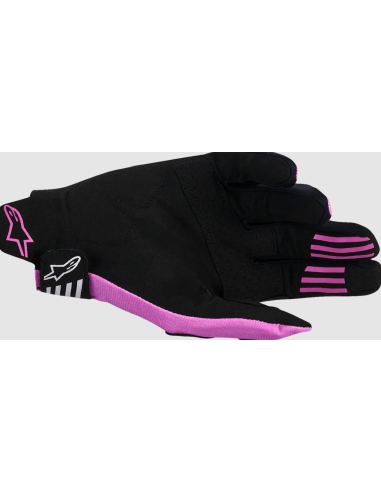 ALPINESTARS TECHSTAR BLACK/PINK CROSSOVER MOTO GLOVES