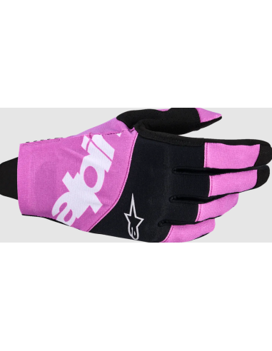 ALPINESTARS TECHSTAR BLACK/PINK CROSSOVER MOTO GLOVES