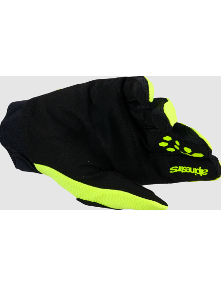ALPINESTARS FULL BORE V2 BLACK/FLUORESCENT YELLOW CROSS MOTO GLOVES