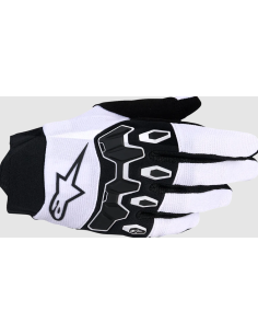 ALPINESTARS FULL BORE V2 BLACK/WHITE/LIGHT GREY CROSS MOTO GLOVES
