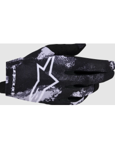 ALPINESTARS ПЕРЧАТКИ RADAR ЧЕРНЫЕ/ПУРПУРНЫЕ/ФЛУОРЕСЦЕНТНЫЕ ЖЕЛТЫЕ КРОССОВЫЕ МОТОПЕРЧАТКИ