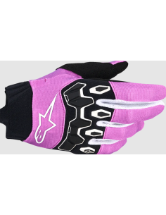 ALPINESTARS MOTERIŠKOS STELLA FULL BORE V2 BLACK/WHITE/VIOLET KROSINĖS MOTO PIRŠTINĖS