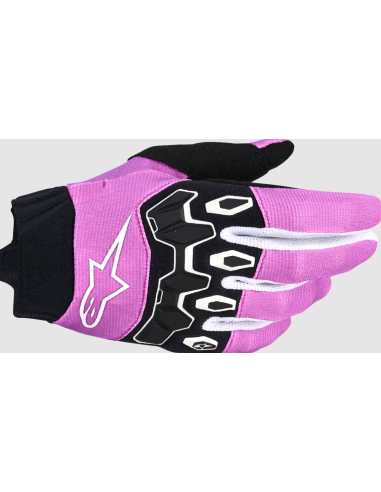 ALPINESTARS WOMEN'S STELLA FULL BORE V2 BLACK/WHITE/FLUORESCENT PINK KROSIN MOTO PANTS
