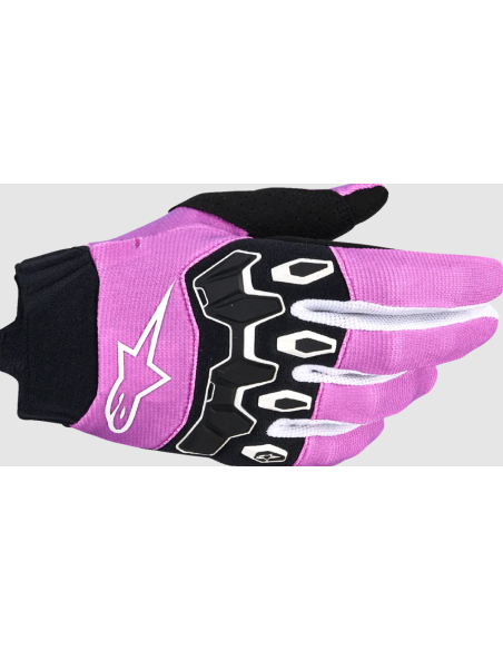 ALPINESTARS WOMEN'S STELLA FULL BORE V2 BLACK/WHITE/FLUORESCENT PINK KROSIN MOTO PANTS