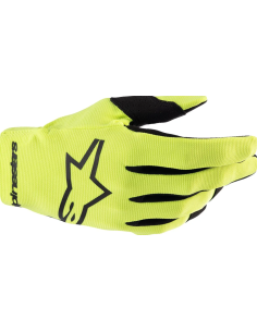 ALPINESTARS CHILDREN'S RADAR BLACK/FLUORESCENT YELLOW CROSS-COUNTRY MOTO GLOVES
