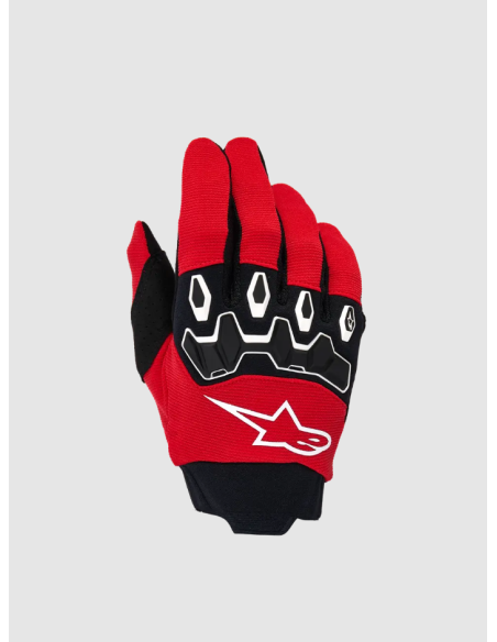 ALPINESTARS CHILDREN'S FULL BORE V2 BLACK/RED CROSS-COUNTRY MOTO GLOVES