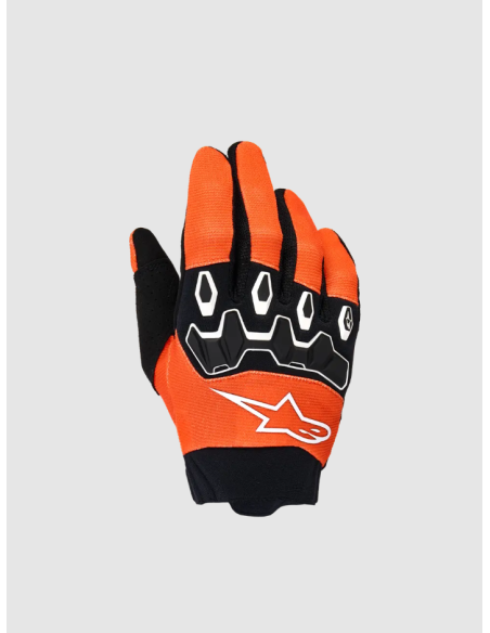 ALPINESTARS CHILDREN'S FULL BORE V2 BLACK/ORANGE CROSS-COUNTRY MOTO GLOVES
