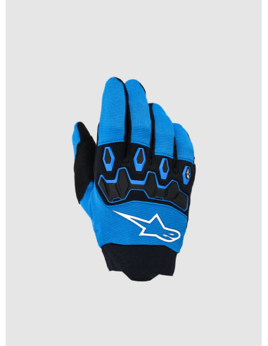 ALPINESTARS CHILDREN'S FULL BORE V2 BLACK/BLUE CROSS-COUNTRY MOTO GLOVES