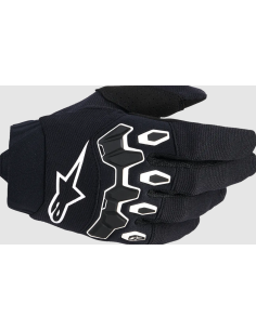 ALPINESTARS CHILDREN'S FULL BORE V2 BLACK/WHITE CROSS-COUNTRY MOTO GLOVES