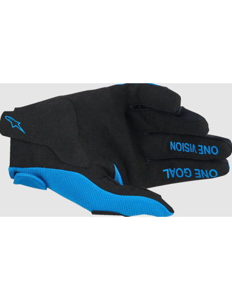 ALPINESTARS CHILDREN'S RADAR BLACK/WHITE/UCLA BLUE CROSS-COUNTRY MOTO GLOVES