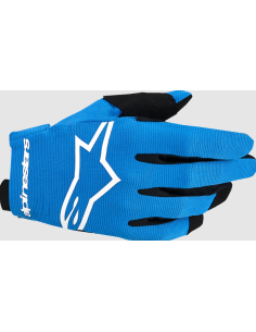 ALPINESTARS CHILDREN'S RADAR BLACK/WHITE/UCLA BLUE CROSS-COUNTRY MOTO GLOVES