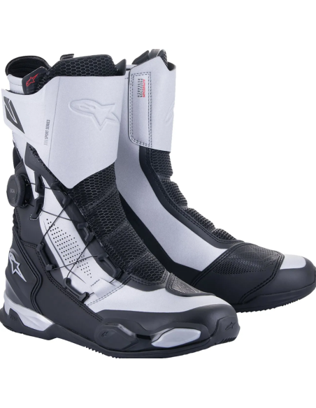 ALPINESTARS SP-X BOA BLACK/SILVER MOTO BOOTS