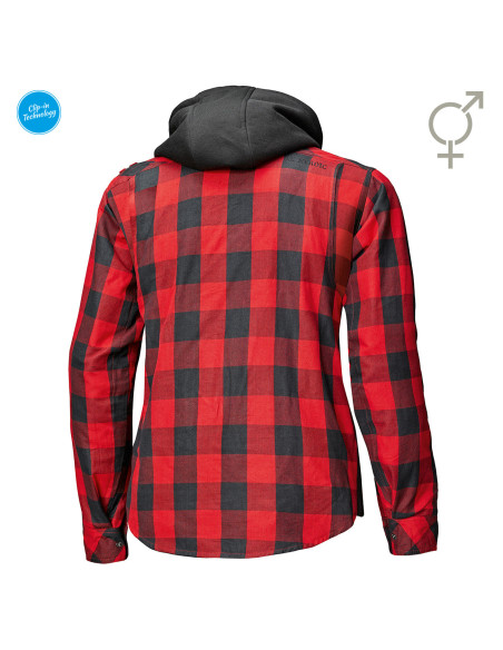 HELD LUMBERJACK II BLACK/RED TEKSTILINĖ MOTERIŠKA MOTO STRIUKĖ
