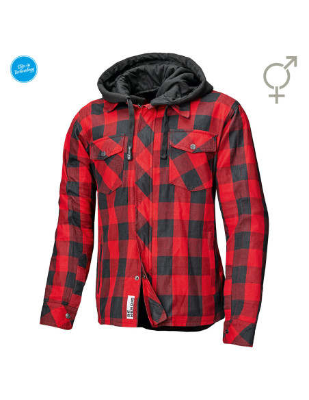 HELD LUMBERJACK II BLACK/RED TEKSTILINĖ MOTERIŠKA MOTO STRIUKĖ