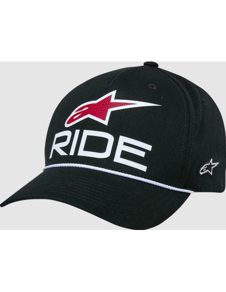 ALPINESTARS КЕПКА RIDE COMP CURVED BILL SNAP BLACK/WHITE