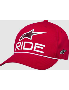 ALPINESTARS RIDE COMP CURVED BILL SNAP RED/WHITE CAP
