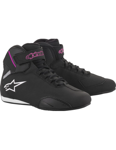 ALPINESTARS WOMEN'S STELLA SECTOR BLACK/PINK MOTO SHOES