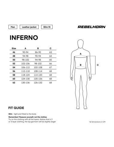 REBELHORN INFERNO BLACK LEATHER MOTO JACKET
