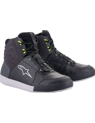 ALPINESTARS CHROME WATERPROOF BLACK/GRAY MOTO BOOTS