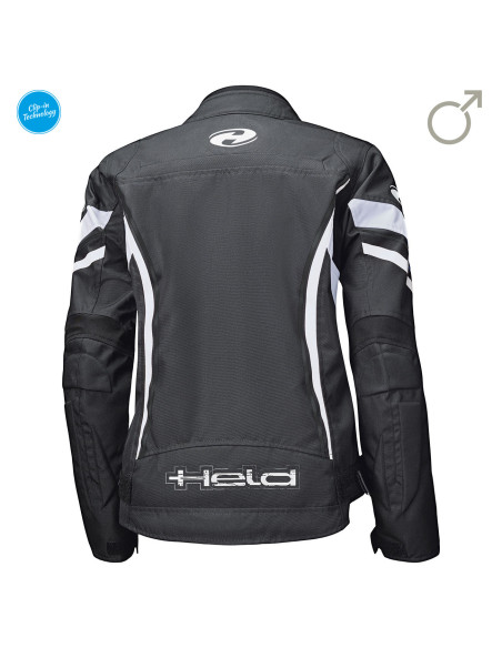 HELD BAXLEY BLACK/WHITE TEKSTILINĖ MOTERIŠKA MOTO STRIUKĖ