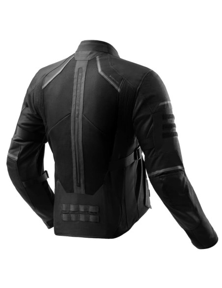 REBELHORN SCANDAL BLACK TEXTILE MOTO JACKET