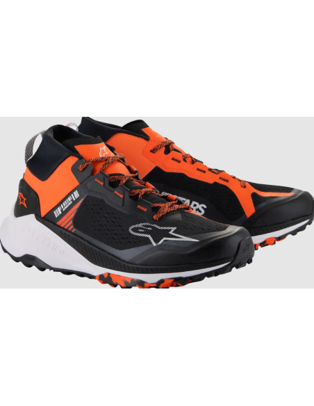 ALPINESTARS META XR V2 BLACK/ORANGE/WHITE MOTO SHOES