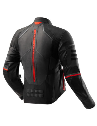 REBELHORN SCANDAL RED TEXTILE MOTO JACKET