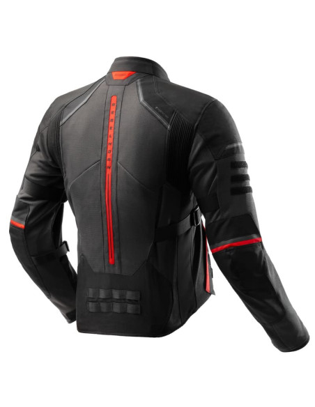 REBELHORN SCANDAL RED TEXTILE MOTO JACKET