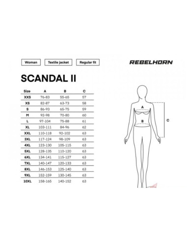 REBELHORN WOMEN'S SCANDAL BLACK TEXTILE MOTO JACKET