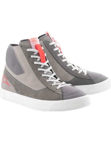 ALPINESTARS STATED GRAY/RED/WHITE MOTO BOOTS