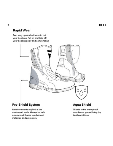 REBELHORN WOMEN'S SCOUT HH MOTO BOOTS
