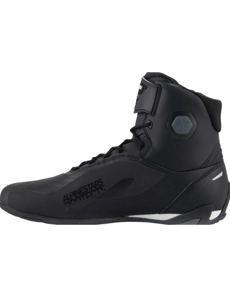 ALPINESTARS FASTER-4 BLACK/WHITE MOTO SHOES