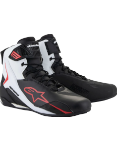 PINESTARS FASTER-4 BLACK/WHITE/RED MOTO BATAI