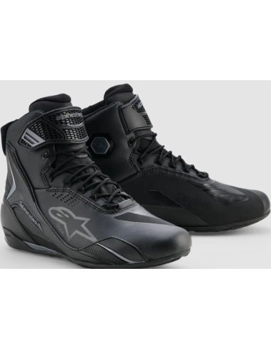 ALPINESTARS FASTER-4 DRYSTAR BLACK MOTO SHOES