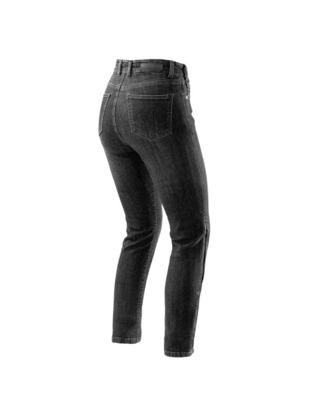 REBELHORN WOMEN'S CLASSIC BLACK MOTO JEANS