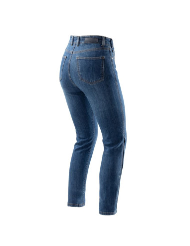 REBELHORN WOMEN'S CLASSIC BLUE MOTO JEANS