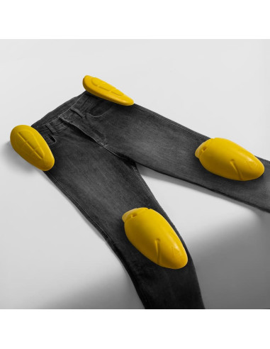 REBELHORN CLASSIC BLACK MOTO JEANS